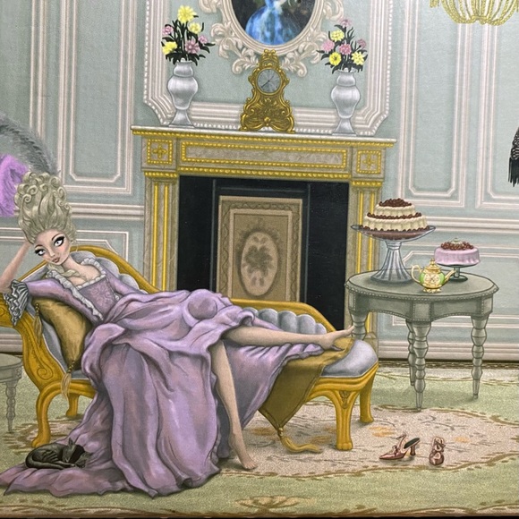 Kitten D’Amore Sexy Siren Veronique dark red Heels 6.5 - Picture 7 of 9